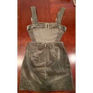 Forever 21 Faux Suede Overall Dress